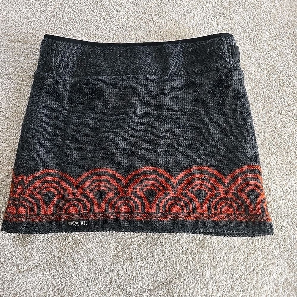 Everest Designs Women's Handmade Wool Knit Mini Skirt Made In Nepal Nordic Sz M